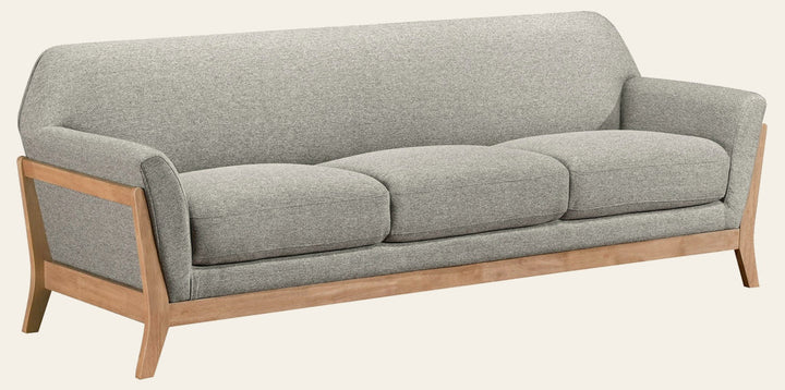 Vaughn Fabric Upholstered Flared Arm Sofa Grey - What's New Furniture Portland