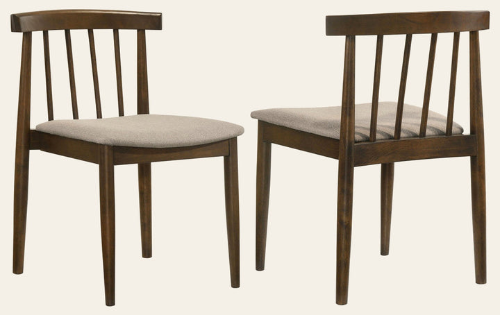 Cullen Dining Side Chair Upholstered Seat Walnut - What's New Furniture Portland
