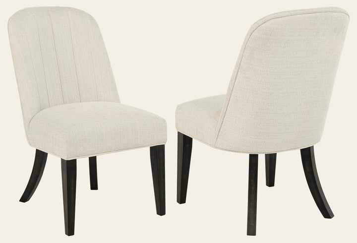 Leandro Upholstered Dining Side Chair Cream - What's New Furniture Portland