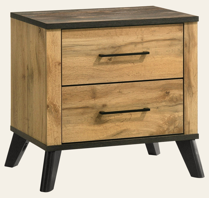 Kaywood 2-drawer Nightstand Bedside Table Natural Pine - What's New Furniture Portland