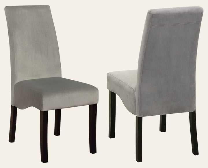 Stanton Velvet Upholstered Dining Side Chair Grey - What's New Furniture Portland