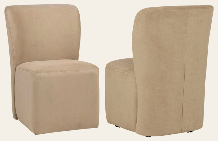 Jaelynn Upholstered Parsons Dining Side Chair Tan - What's New Furniture Portland