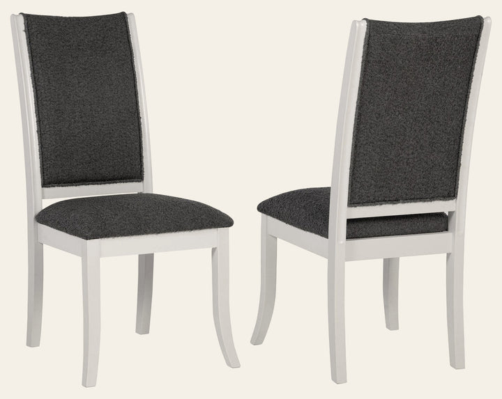 Judd Upholstered Dining Side Chair Pearl White - What's New Furniture Portland