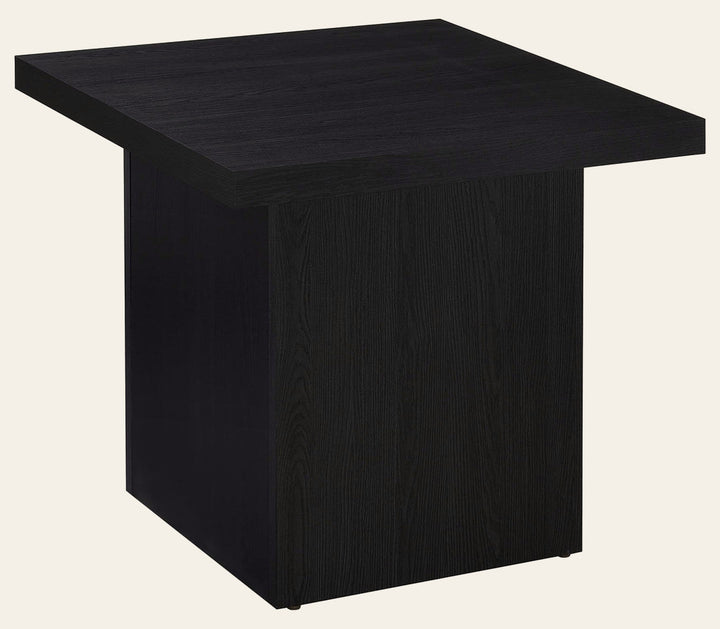Max Square Engineered Laminate End Side Table Black - What's New Furniture Portland