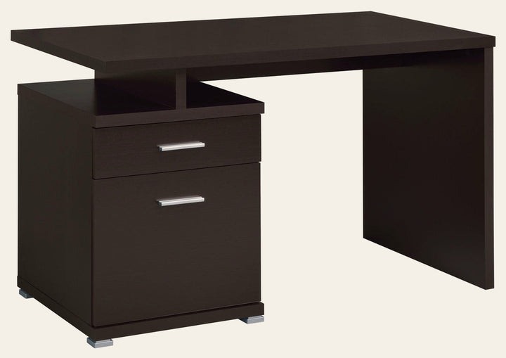 Irving 47-inch 2-drawer Office Computer Desk Cappuccino - What's New Furniture Portland