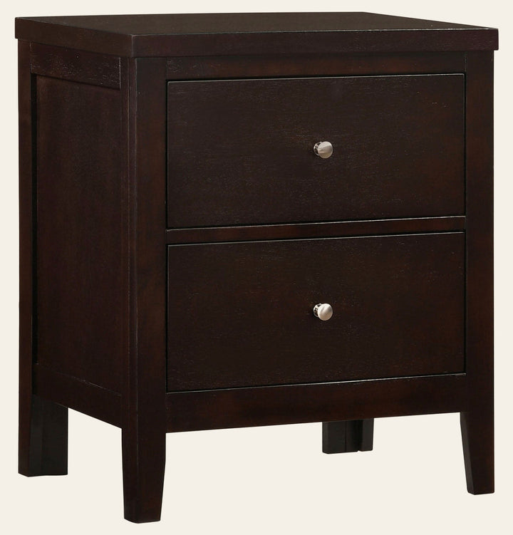 Carlton 2-drawer Nightstand Cappuccino - What's New Furniture Portland