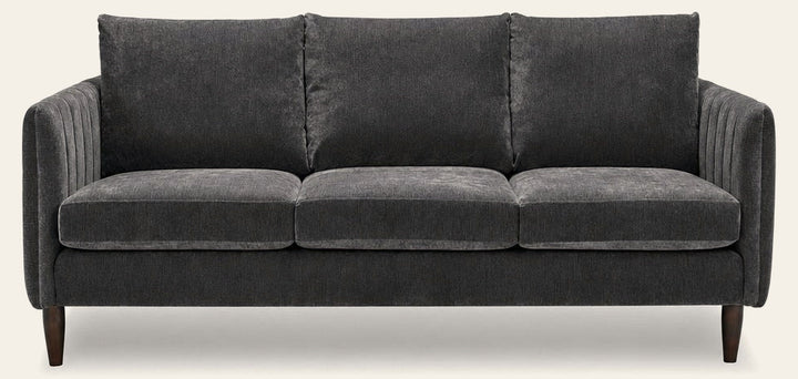 Fitz Modern Sofa in Palance Steel - mid-century channel-arm sofa by Stylus - Whats New Furniture Portland OR