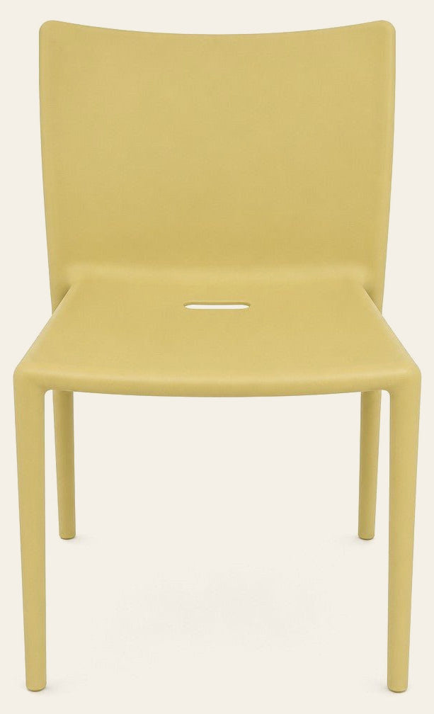 Lime green molded Air Chair with continuous single-piece design by Jasper Morrison - Whats New Furniture Portland OR