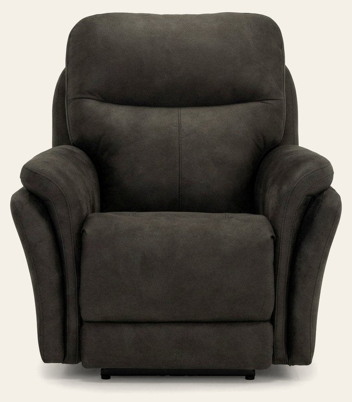 Sellwood Power Recliner by Stanton in Diversey Pewter — Oregon-made studio product photo — What's New Furniture Portland