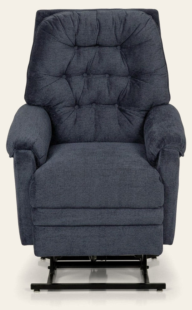 Savier Power Lift Recliner by Stanton in Domain Eclipse — Oregon-made studio product photo — What's New Furniture Portland