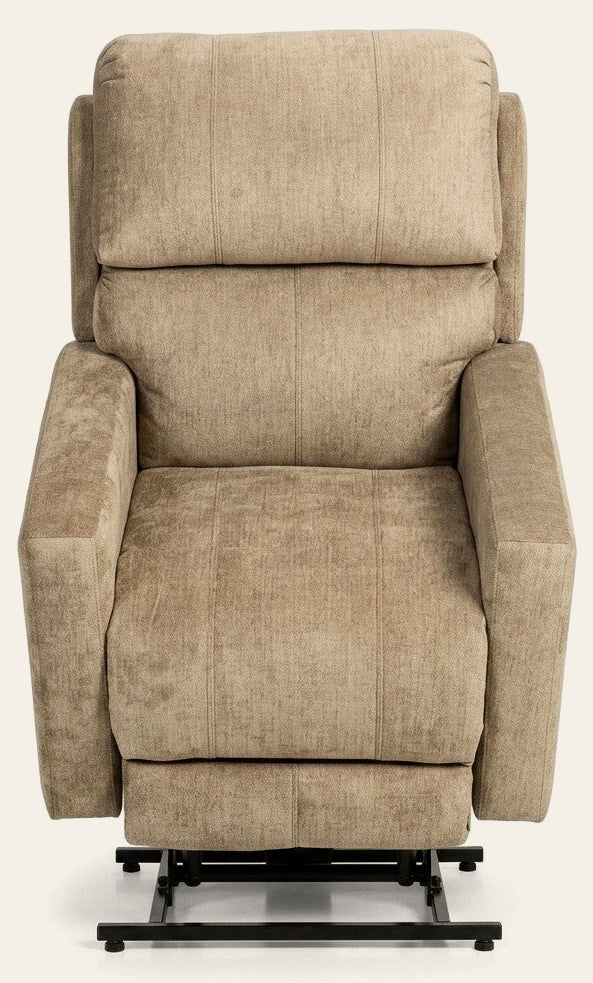 Quimby Power Lift Recliner by Stanton in Polo Club Bamboo — Oregon-made studio product photo — What's New Furniture Portland
