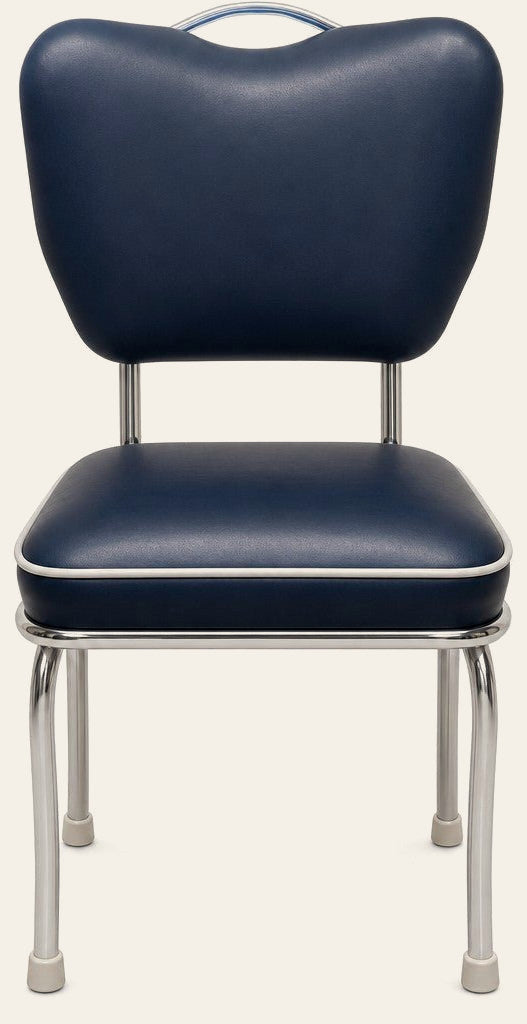 Black mid-century dining chairs with sculpted curved frames, set of four - Whats New Furniture Portland OR