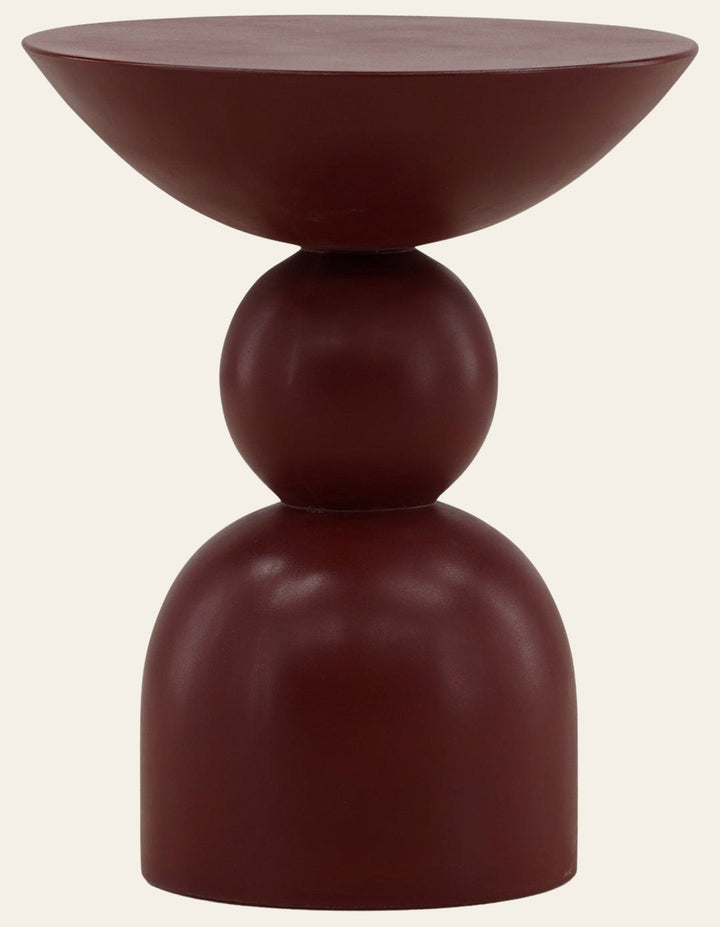 Xaviera Outdoor Side Table - Red - Whats New Furniture Portland OR