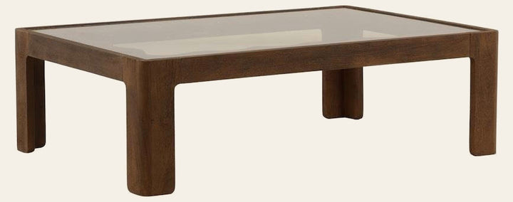 Auberlin Coffee Table Brown by Dovetail - product view - Whats New Furniture Portland OR