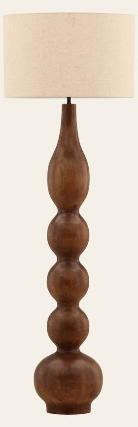 Lumira Floor Lamp Brown by Dovetail - product view - Whats New Furniture Portland OR