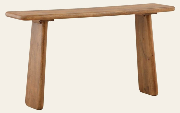 Winsor Console Brown by Dovetail - product view - Whats New Furniture Portland OR