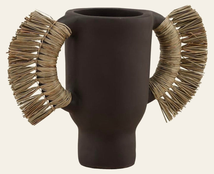 Umberly Vase Brown Small by Dovetail - product view - Whats New Furniture Portland OR