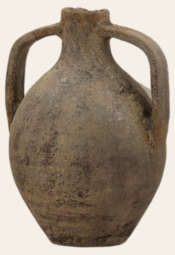 Tressa Vase Antique Brown by Dovetail - product view - Whats New Furniture Portland OR