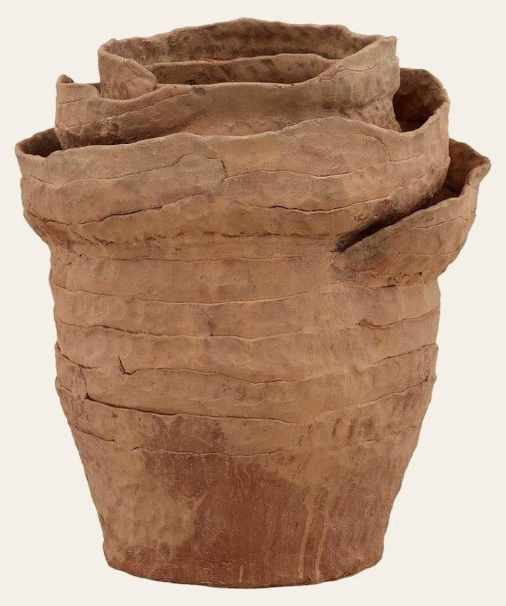 Shai Vase Terracotta by Dovetail - product view - Whats New Furniture Portland OR