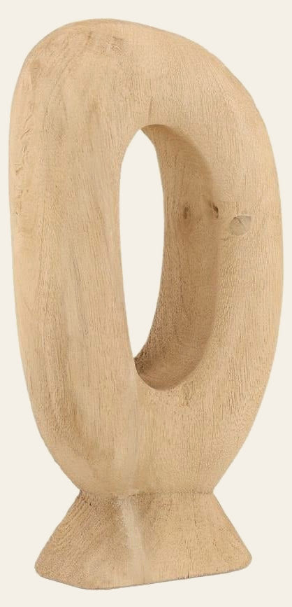 Makara Sculpture Natural Small by Dovetail - product view - Whats New Furniture Portland OR