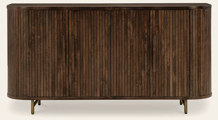 Amickly Accent Cabinet by Ashley Furniture detail view 3 - Whats New Furniture Portland OR