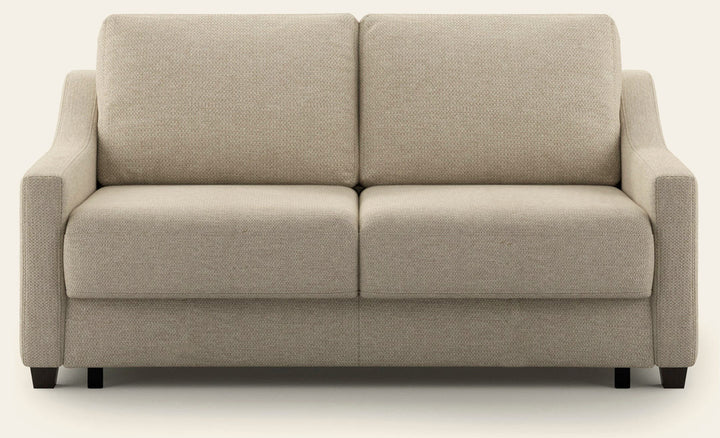 Nautica Queen Loveseat Sleeper in Zaro 03, Smoked Birch legs — closed sofa, front - What's New Furniture, Portland Oregon