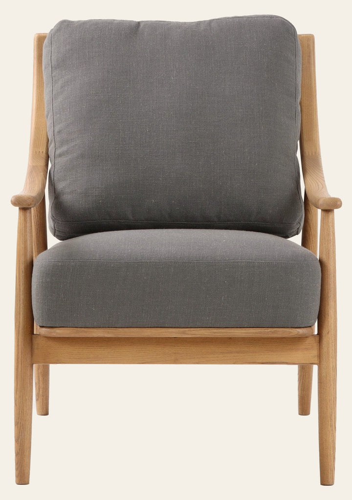Kinsley Club Chair - Stormy Grey/Natural Frame - Whats New Furniture Portland OR