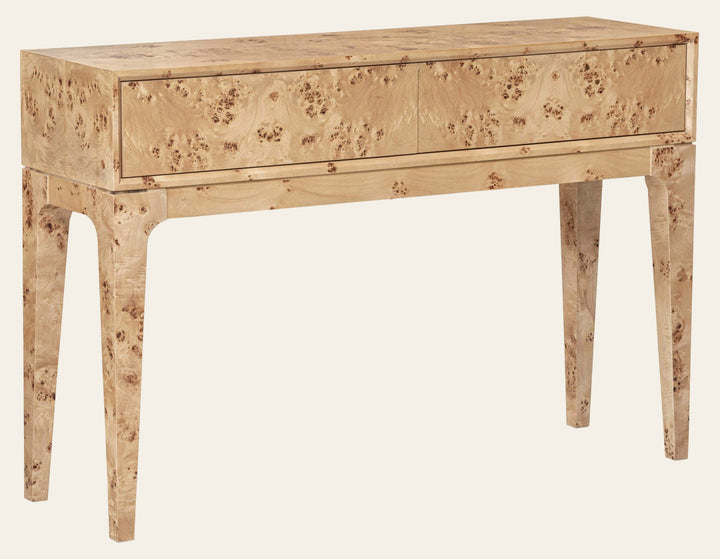 Mappa Console Table - Light Burl - Whats New Furniture Portland OR