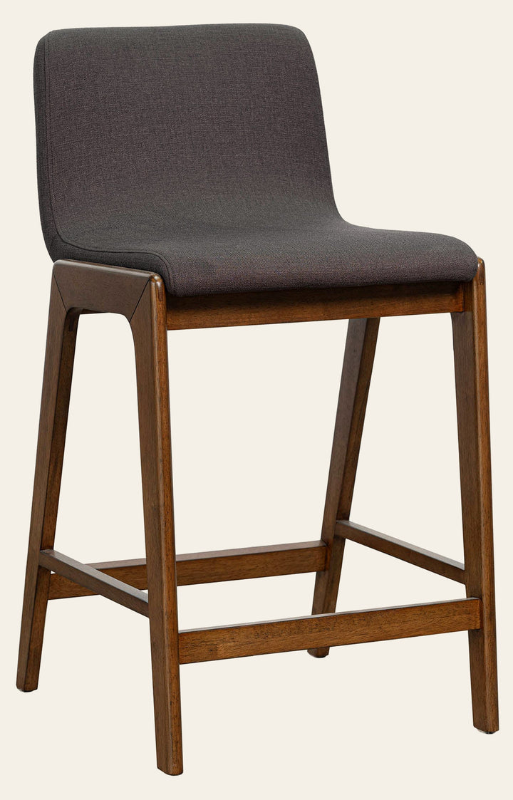 Remix Counter Stool in Gray - studio - LH Imports - Whats New Furniture Portland OR