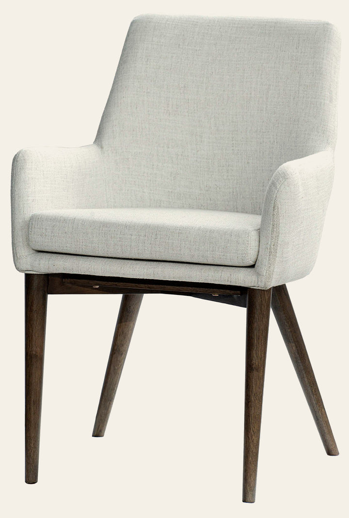Fritz Arm Dining Chair - Ivory - Whats New Furniture Portland OR