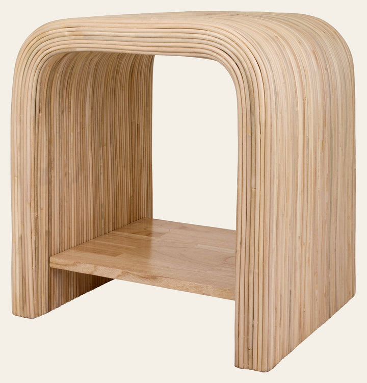 Kyran Rattan Side Table - Whats New Furniture Portland OR