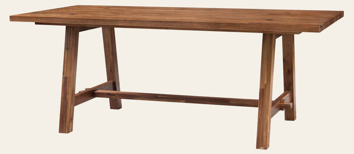 Bedford KD 79" Rect. Dining Table "A" Base in Brushed Brown - studio - NPD - Whats New Furniture Portland OR
