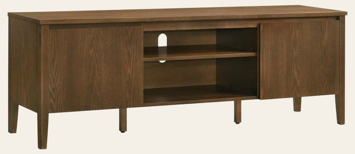 Thori 63-inch 2-door TV Stand Media Console Dark Brown Price - What's New Furniture - Portland, Oregon