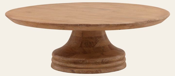 Meylin Coffee Table - Light Natural Mango Wood front three-quarter view - Coffee Tables by Dovetail - Whats New Furniture Portland OR