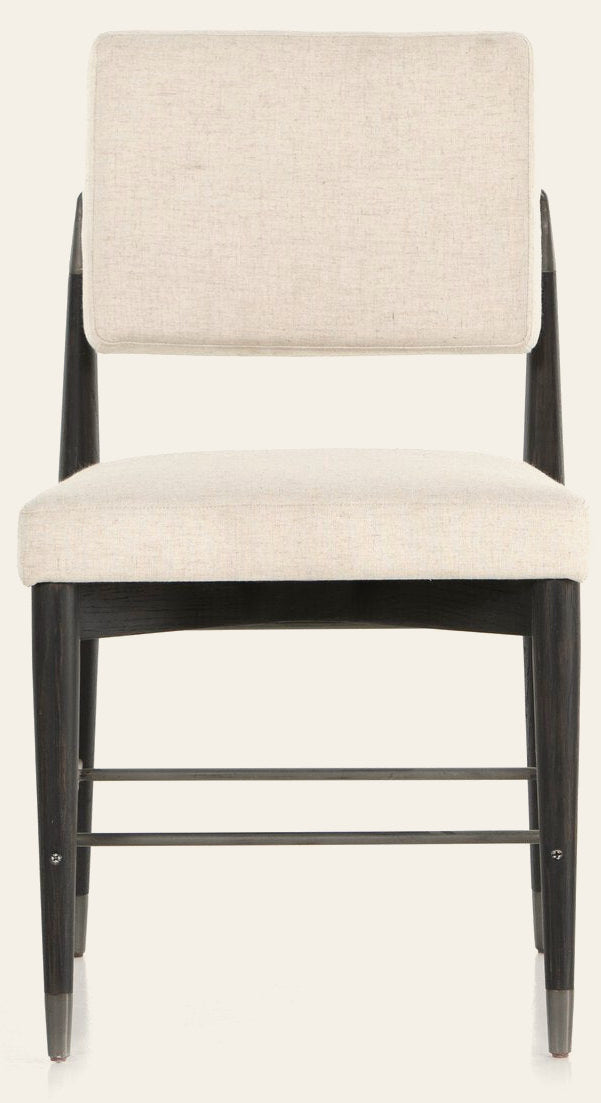 Anton Dining Chair in Savile Flax front studio view - Whats New Furniture Portland OR