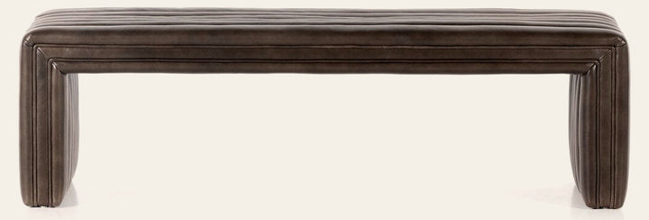 Augustine Bench in Deacon Wolf front studio view - Whats New Furniture Portland OR