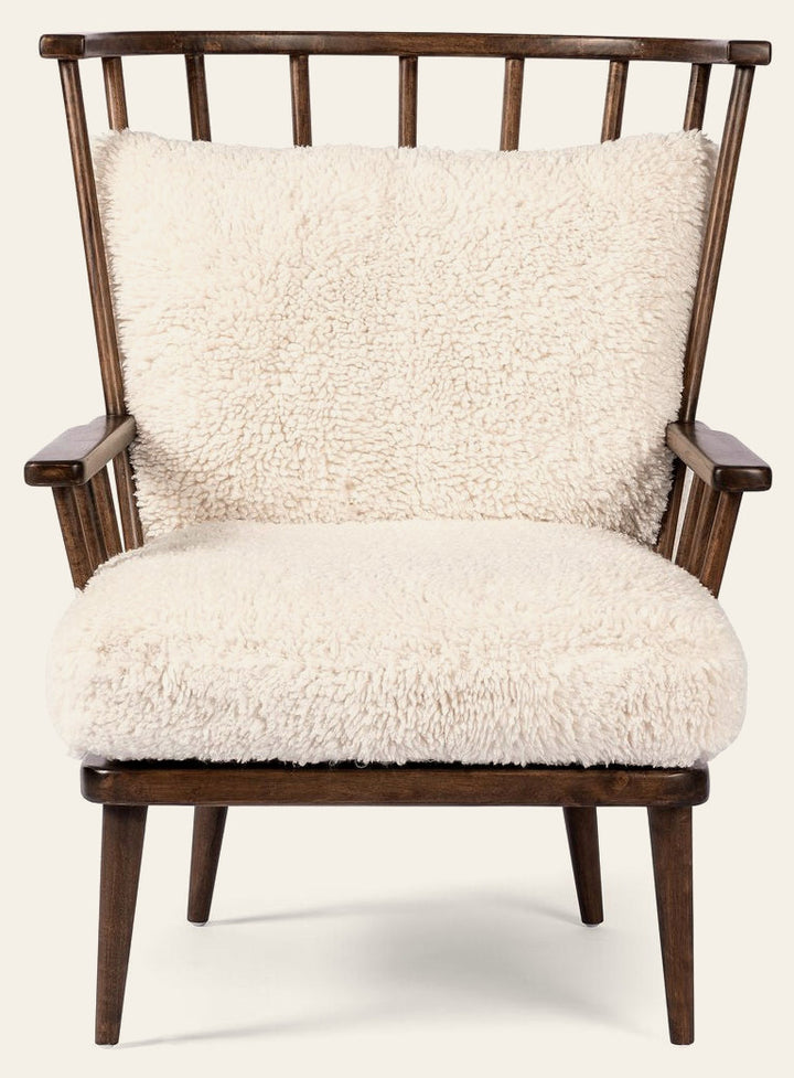 Graham Chair in Andes Natural front studio view - Whats New Furniture Portland OR