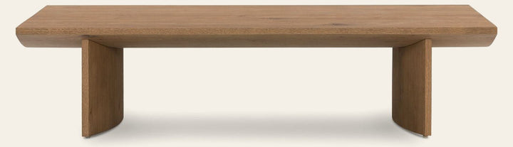 Pickford Coffee Table in Dusted Oak Veneer front studio view - Whats New Furniture Portland OR