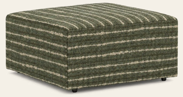 Crosby Ottoman in Mio Herb front view - ottoman by Stanton - Whats New Furniture Portland OR