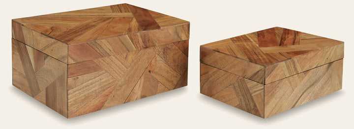 Antford Box Set of 2 in Natural — official Ashley Furniture studio view