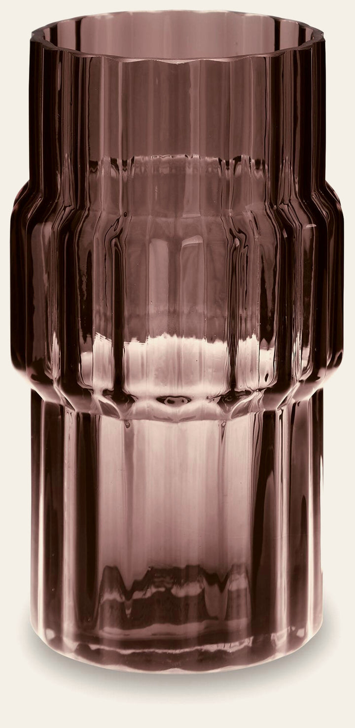 Dorlow 9-Inch Vase Set of 2 in Dark Mauve — official Ashley Furniture studio view