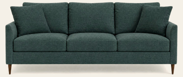 Josie Sofa in Infusion Seawater - studio front view - Stylus - Whats New Furniture Portland OR