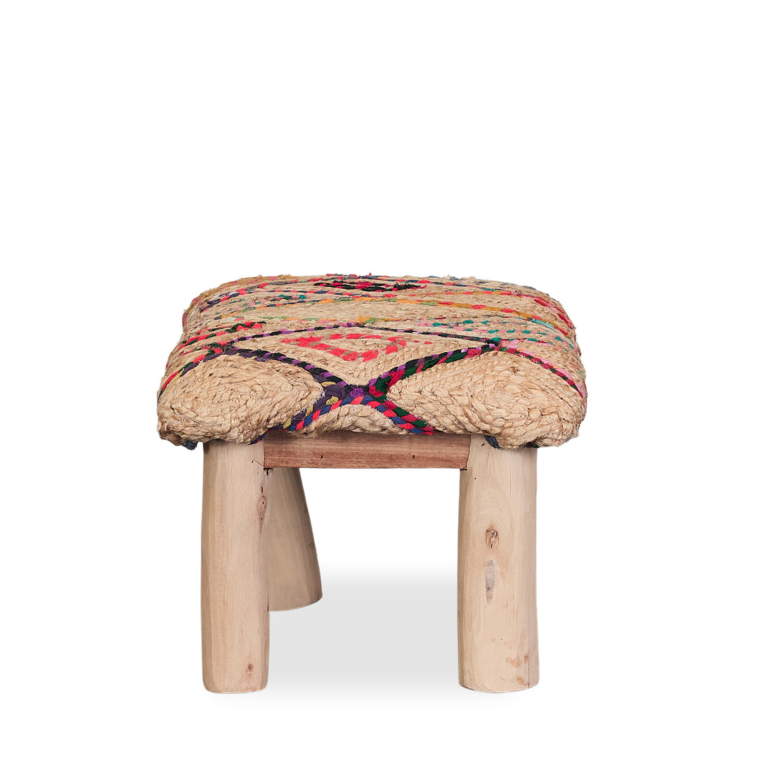 Woven Jute Stool - Whats New Furniture - Portland, Oregon