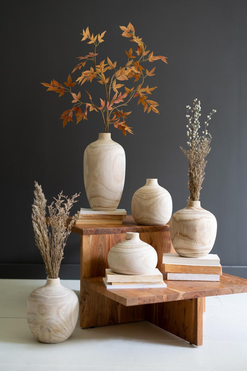 X-Small Turned Wood Bulb Vase — What&