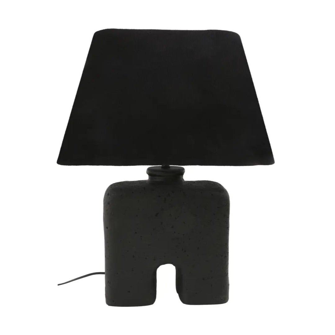 Yara Table Lamp in Black - sculptural table lamp by Moe's - Whats New Furniture Portland OR
