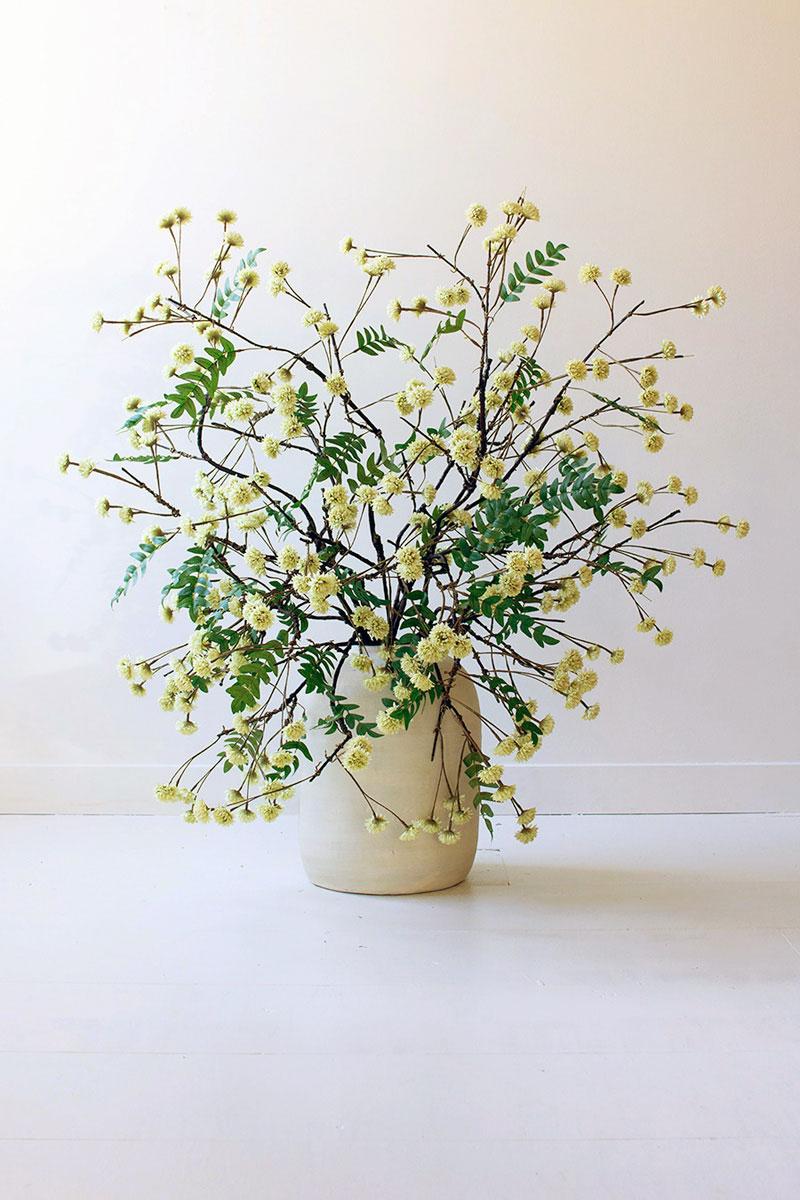 Faux Yellow Blossom Bundle, 48-Inch Stem — view 2