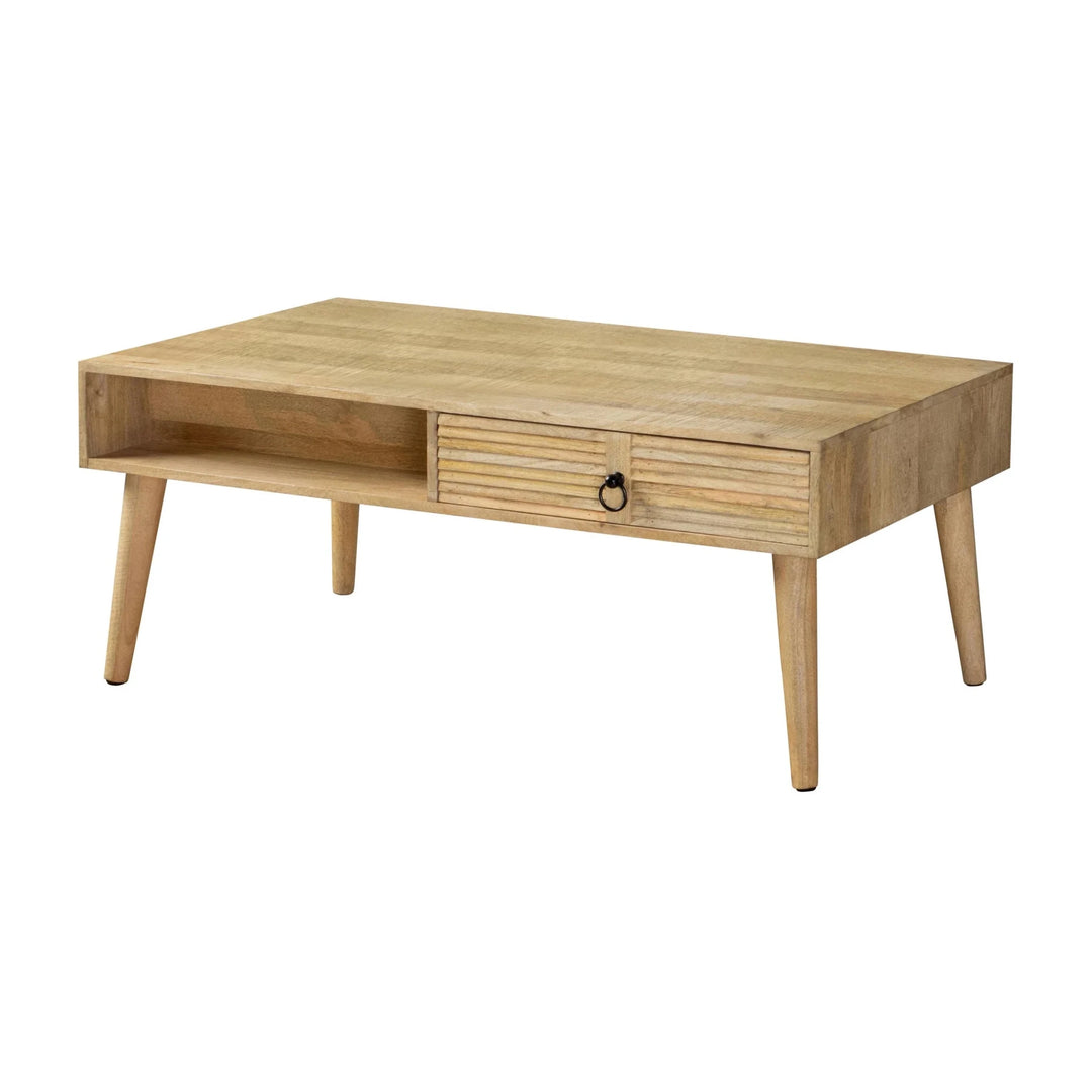Zabel Coffee Table in Mango Wood - mango wood coffee table by Coaster - Whats New Furniture Portland OR