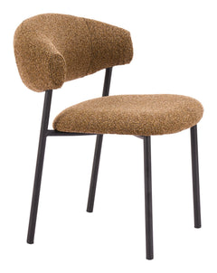 Seville Dining Chair in Brown Cork alternate angle - dining chair by Zuo - Whats New Furniture Portland OR