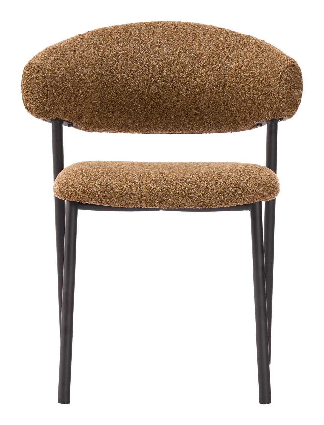 Seville Dining Chair in Brown Cork front view - dining chair by Zuo - Whats New Furniture Portland OR