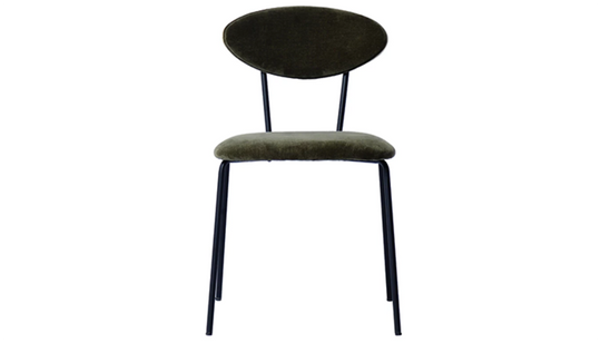 "Velvet" Dining Chair - Whats New Furniture VELVET CHAIRS Whats New Furniture Green/Metal / 20" x 22" x 31" / New